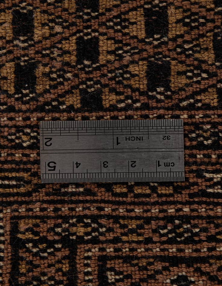 Detail image of 4' 2 x 5' 9  Hand Knotted Bokhara Oriental Wool Rug