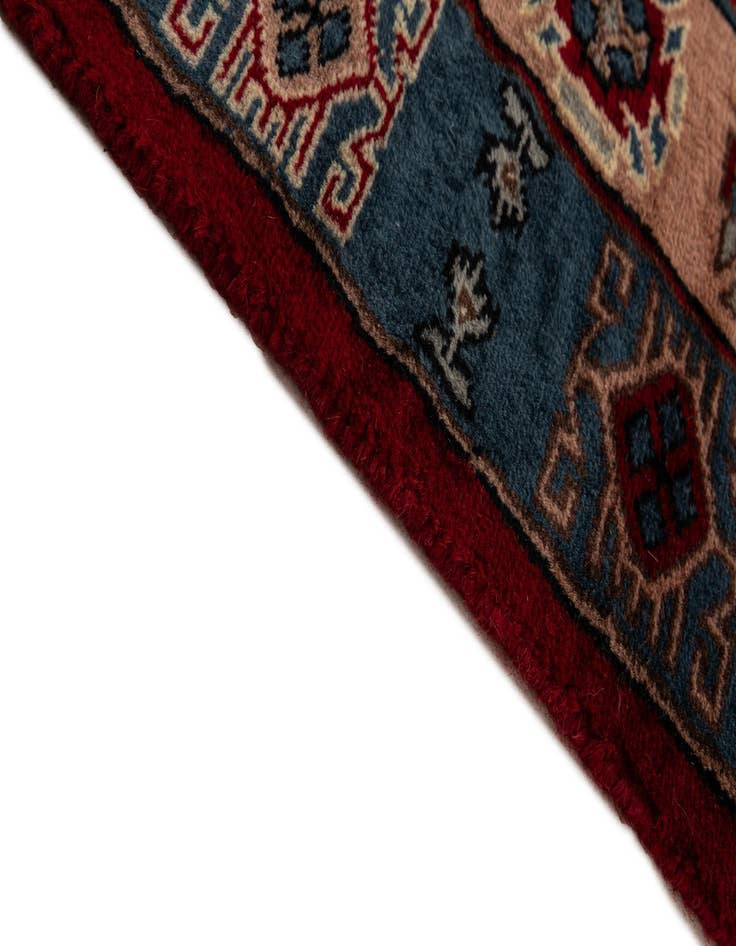 Detail image of 4' x 6' 3  Hand Knotted Bokhara Oriental Wool Rug