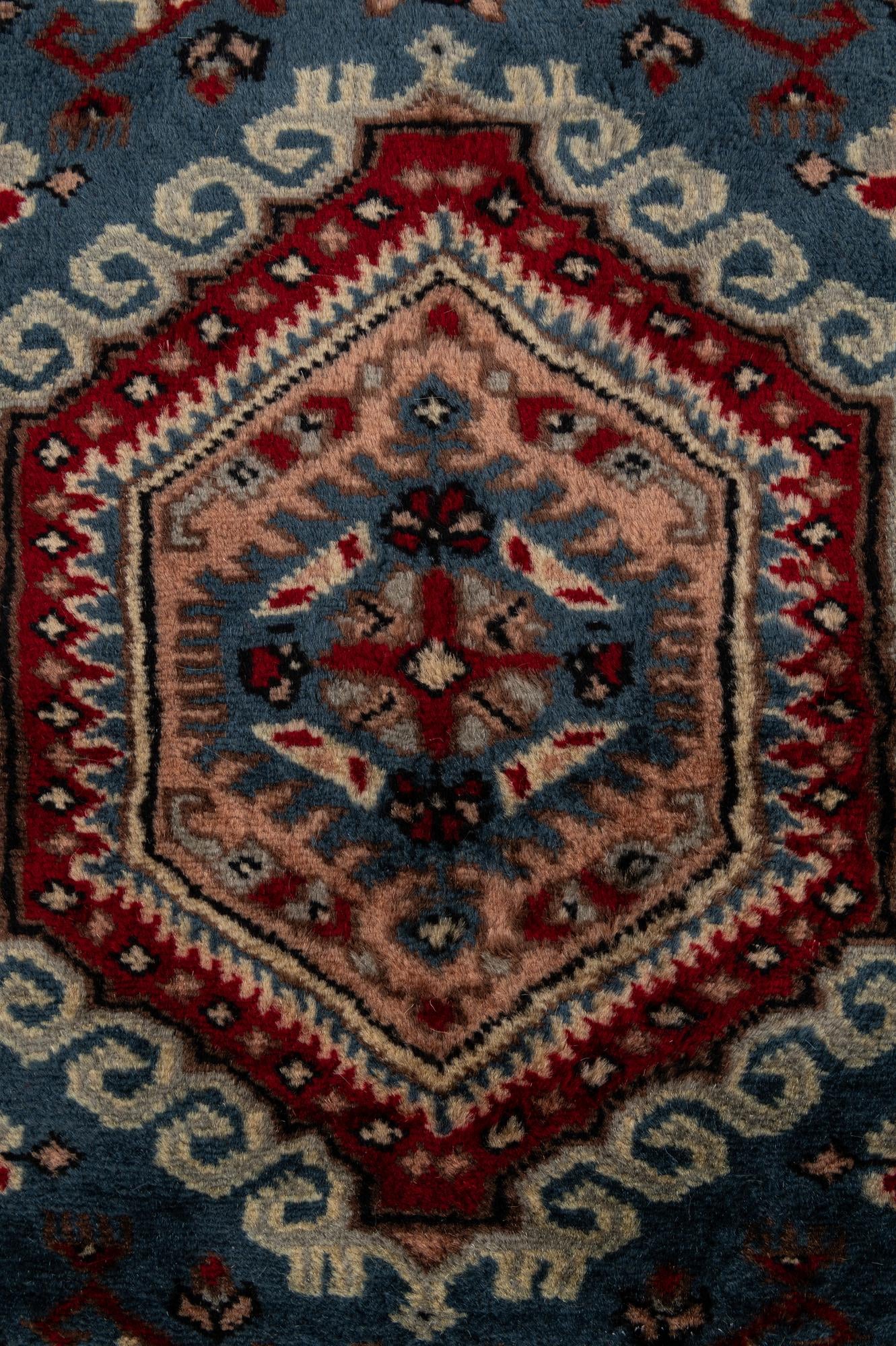 4' x 6' 3 Hand Knotted Bokhara Oriental Wool Rug