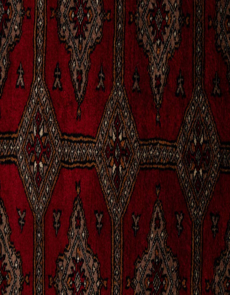 Detail image of 4' x 6'  Hand Knotted Bokhara Oriental Wool Rug