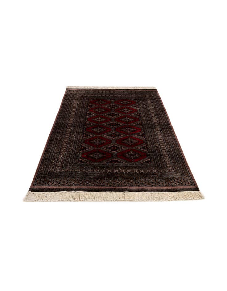 Detail image of 4' 3 x 6' 3 Hand Knotted Bokhara Oriental Wool Rug
