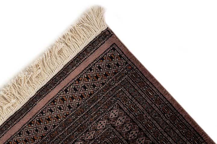 4' 3 x 6' 3 Hand Knotted Bokhara Oriental Wool Rug