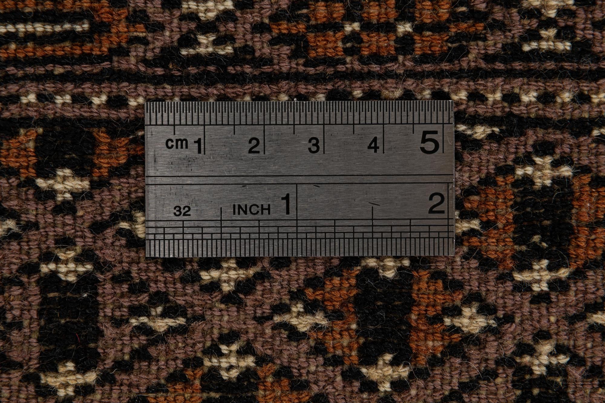 4' 3 x 6' 3 Hand Knotted Bokhara Oriental Wool Rug