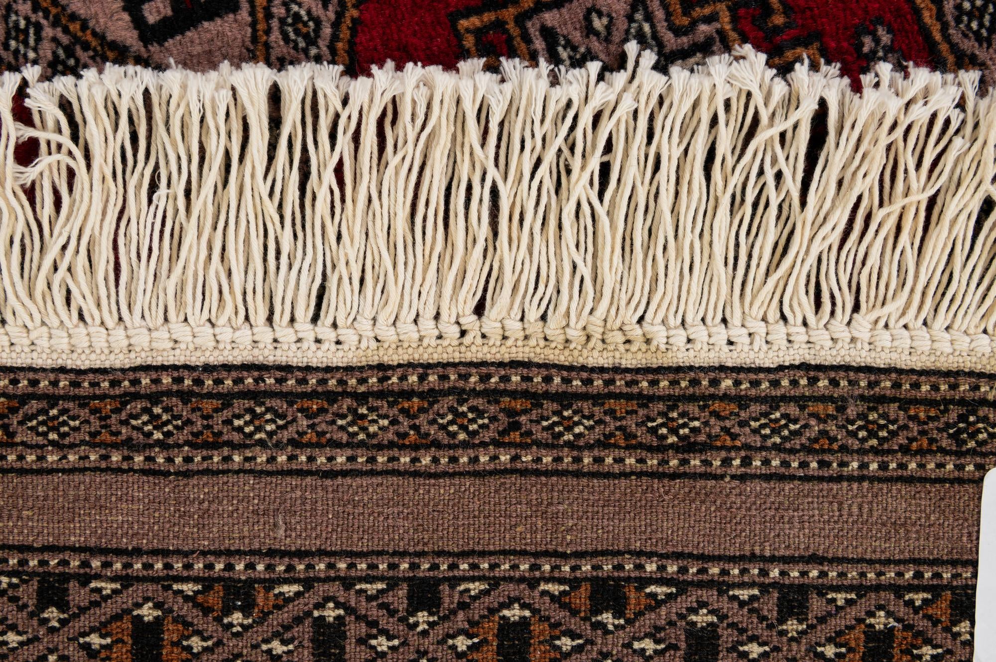 4' 3 x 6' 3 Hand Knotted Bokhara Oriental Wool Rug