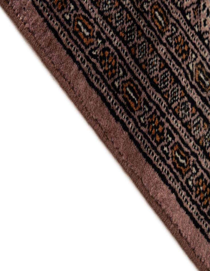 Detail image of 4' 3 x 6' 3 Hand Knotted Bokhara Oriental Wool Rug