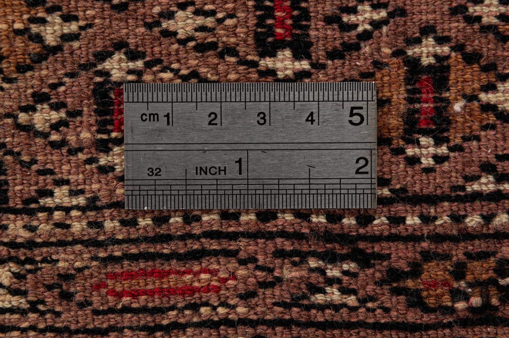 4' 1 x 5' 8 Hand Knotted Bokhara Oriental Wool Rug
