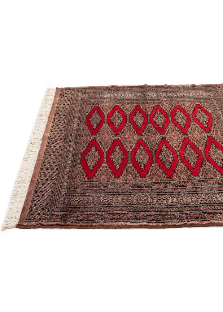 4' 1 x 5' 8 Hand Knotted Bokhara Oriental Wool Rug