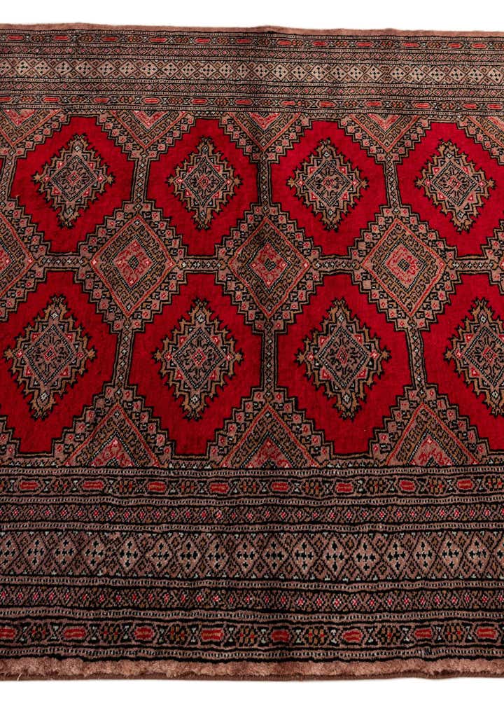 4' 1 x 5' 8 Hand Knotted Bokhara Oriental Wool Rug