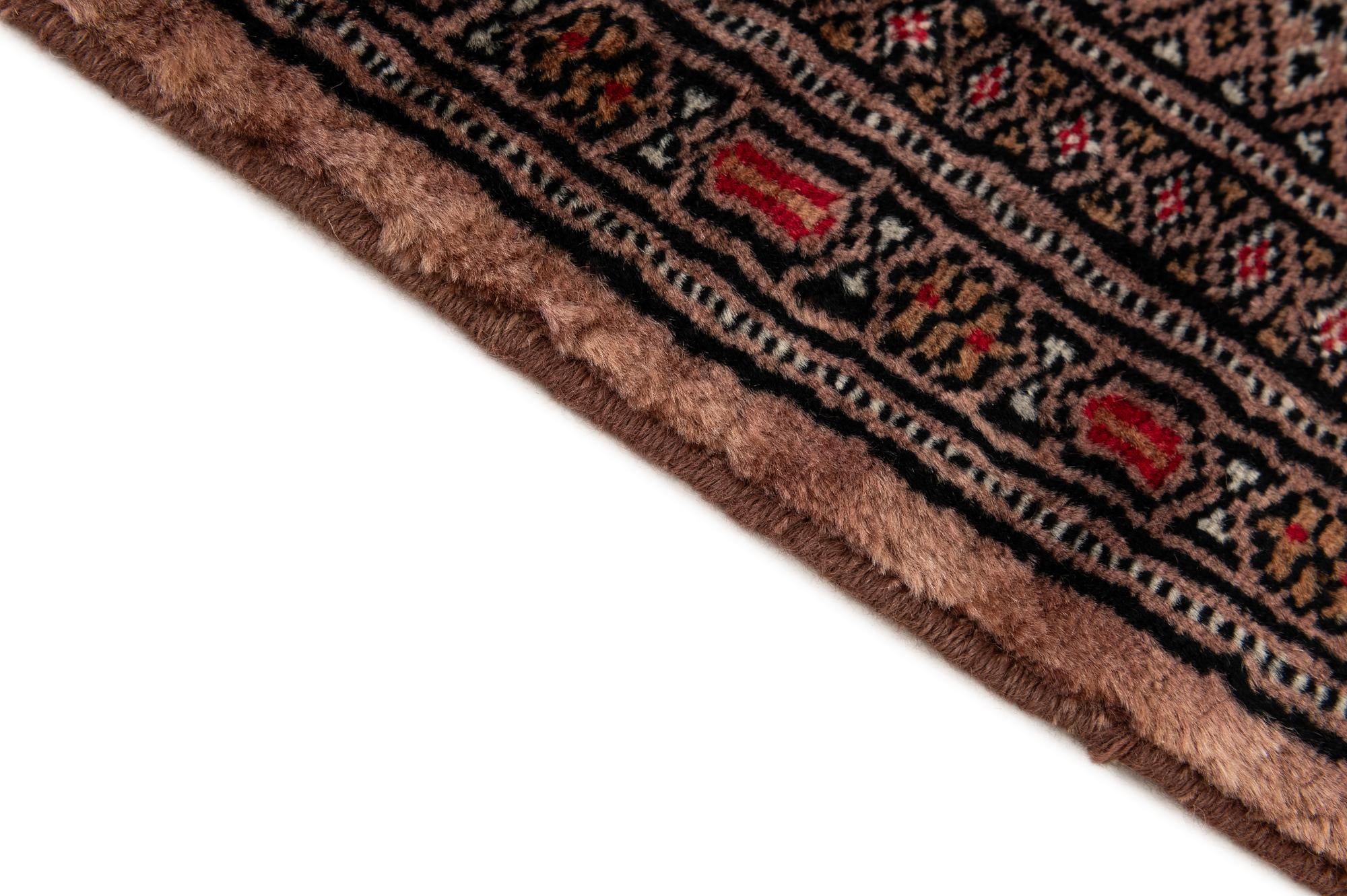 4' 1 x 5' 8 Hand Knotted Bokhara Oriental Wool Rug