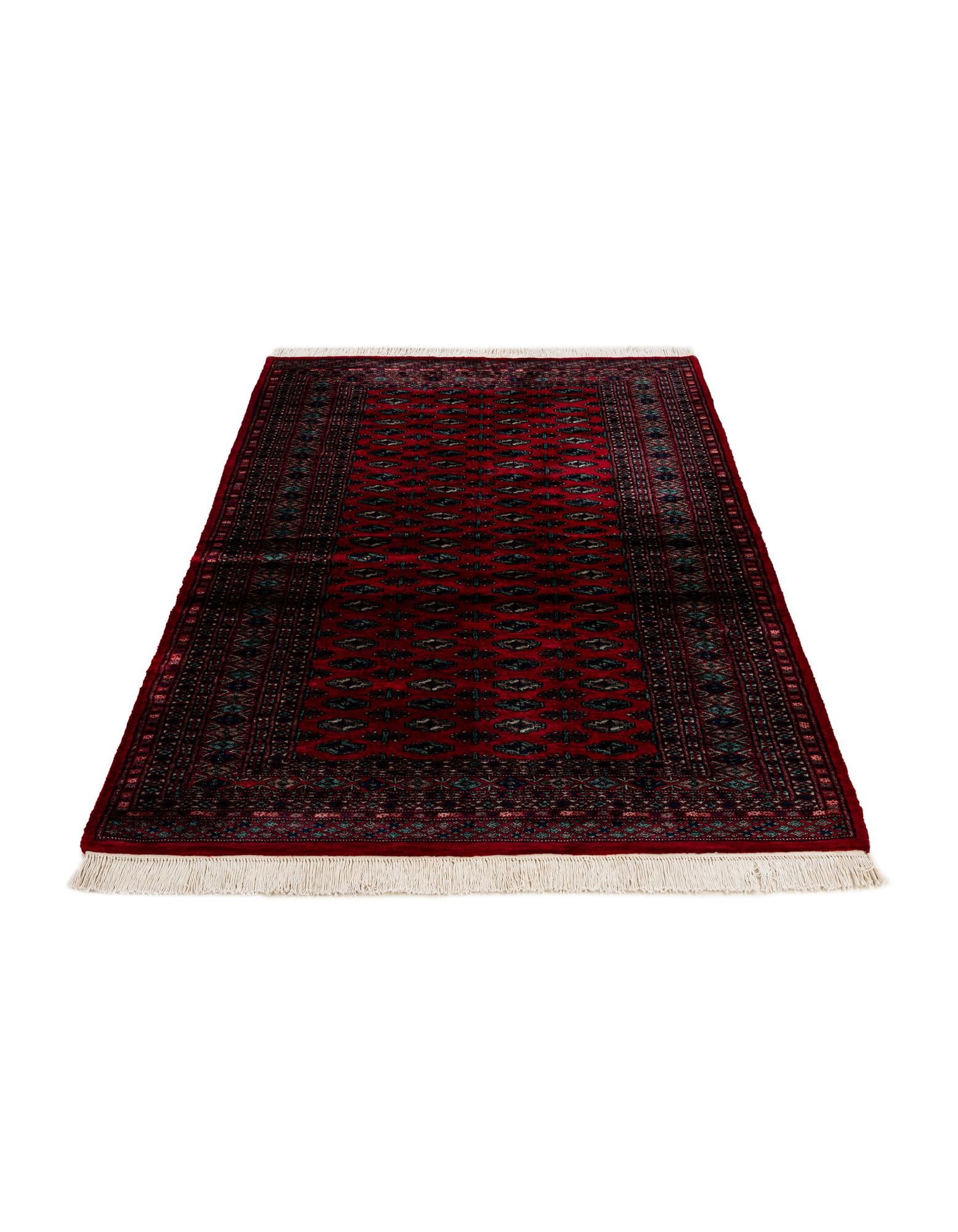4' 3 x 6' 2 Hand Knotted Bokhara Oriental Wool Rug