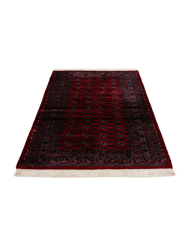 4' 3 x 6' 2 Hand Knotted Bokhara Oriental Wool Rug