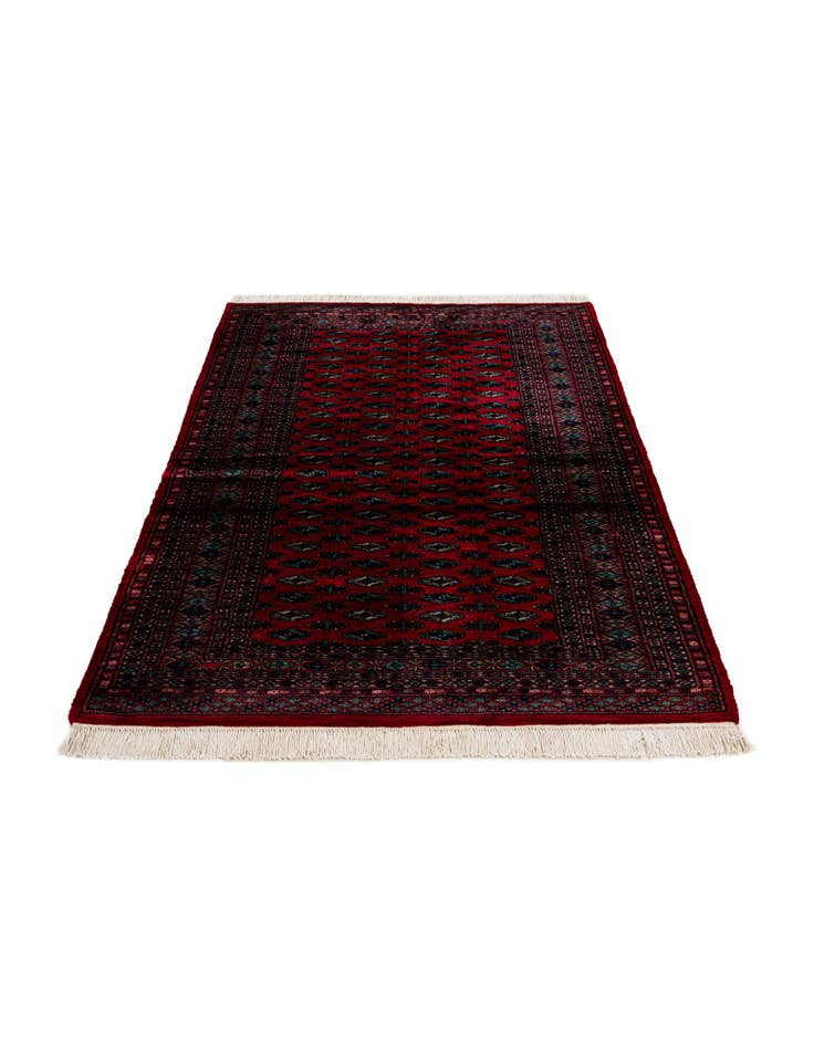 Detail image of 4' 3 x 6' 2 Hand Knotted Bokhara Oriental Wool Rug
