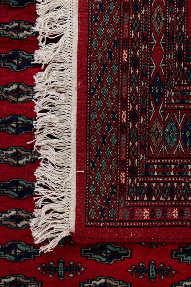 4' 3 x 6' 2 Hand Knotted Bokhara Oriental Wool Rug