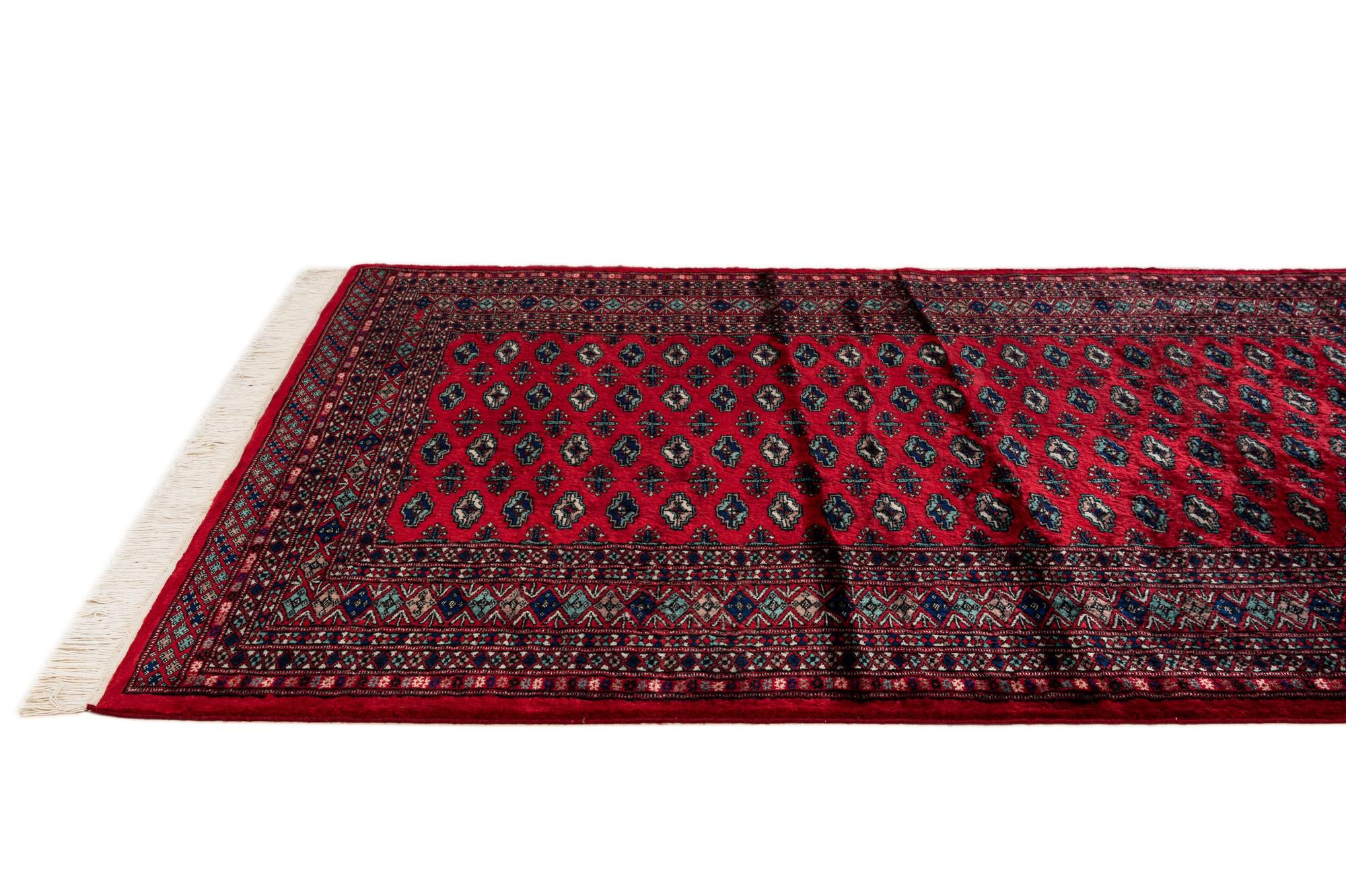 4' 3 x 6' 2 Hand Knotted Bokhara Oriental Wool Rug