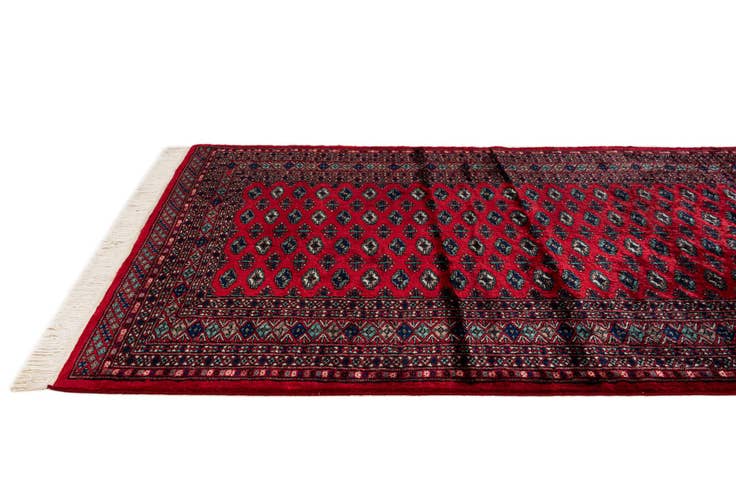 Detail image of 4' 3 x 6' 2 Hand Knotted Bokhara Oriental Wool Rug