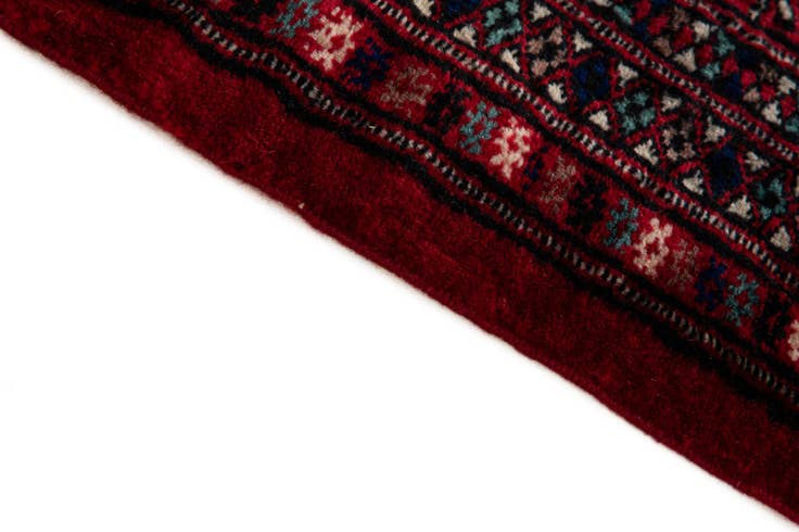 Detail image of 4' 3 x 6' 2 Hand Knotted Bokhara Oriental Wool Rug