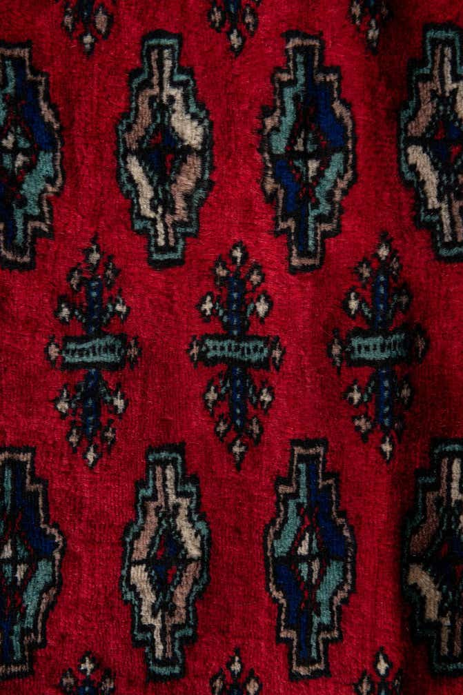 4' 3 x 6' 2 Hand Knotted Bokhara Oriental Wool Rug