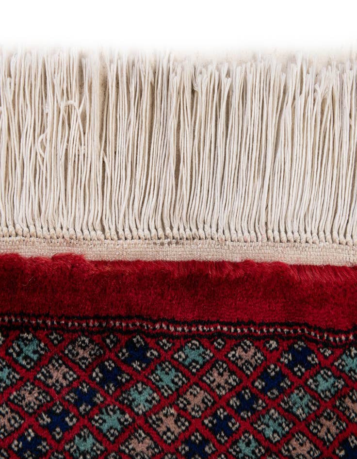 Detail image of 4' 3 x 6' 2  Hand Knotted Bokhara Oriental Wool Rug