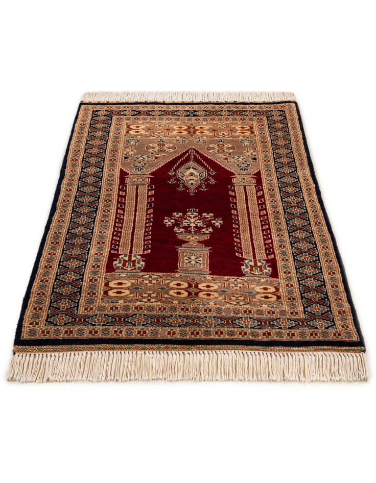 Detail image of 2' 8 x 4' Hand Knotted Bokhara Oriental Wool Rug