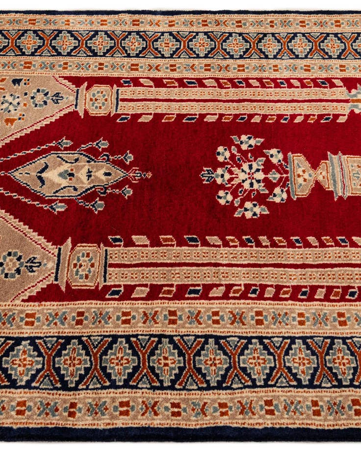 Detail image of 2' 8 x 4' Hand Knotted Bokhara Oriental Wool Rug