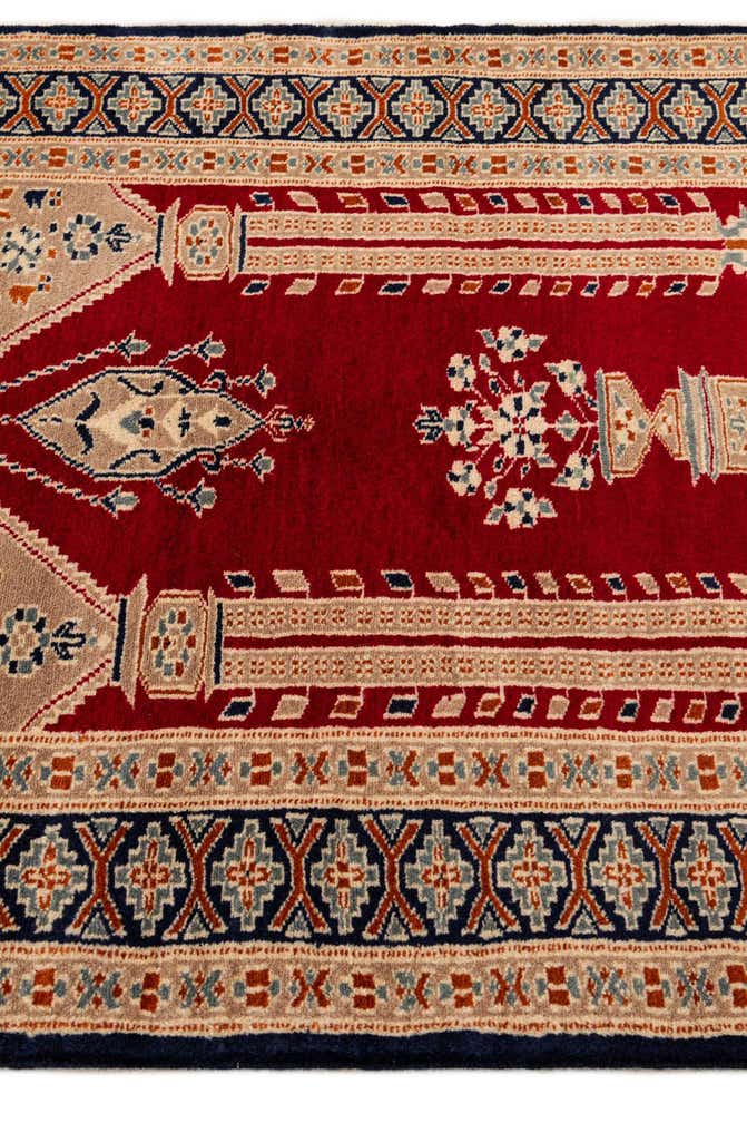 2' 8 x 4' Hand Knotted Bokhara Oriental Wool Rug