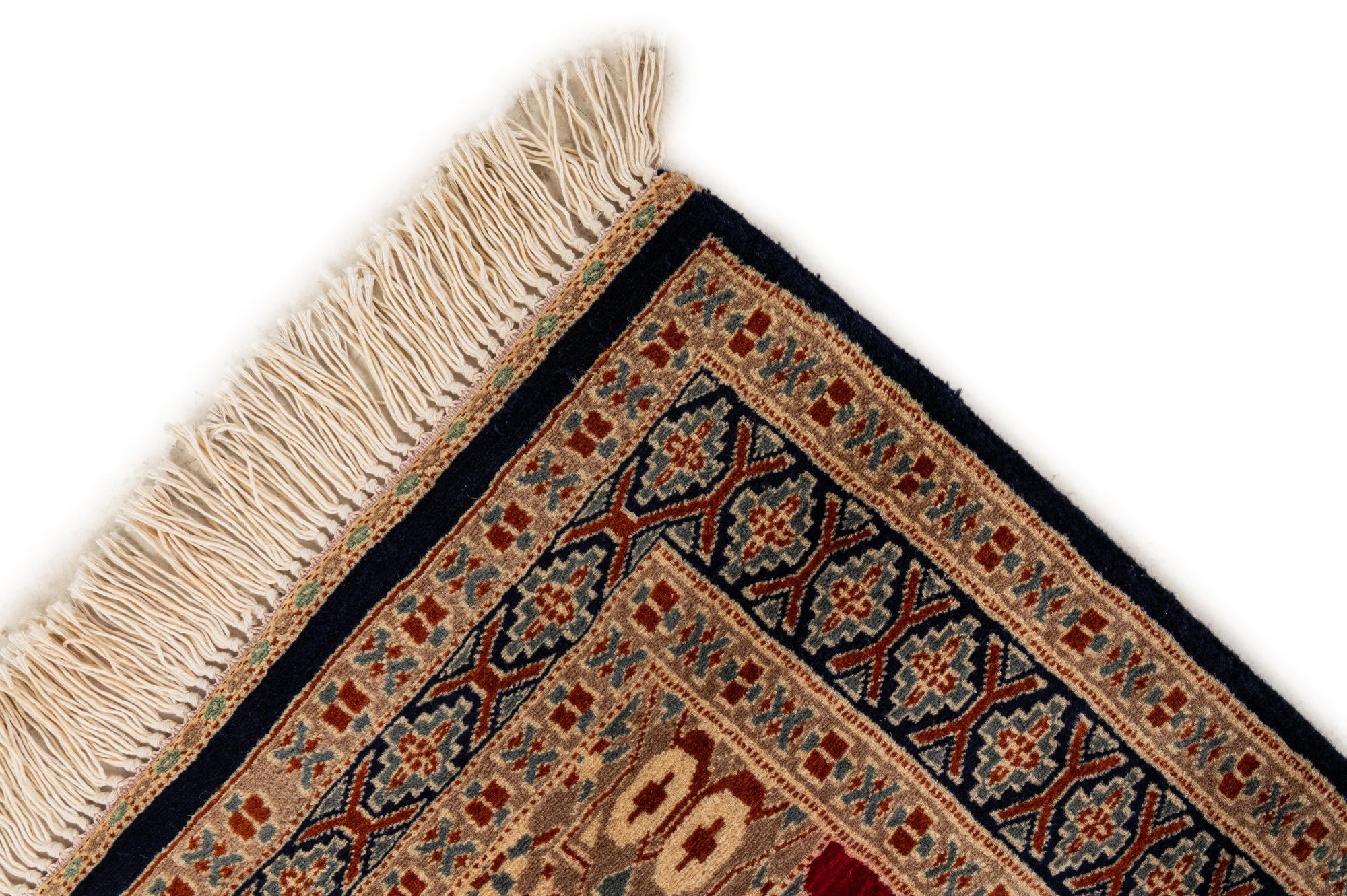 2' 8 x 4' Hand Knotted Bokhara Oriental Wool Rug