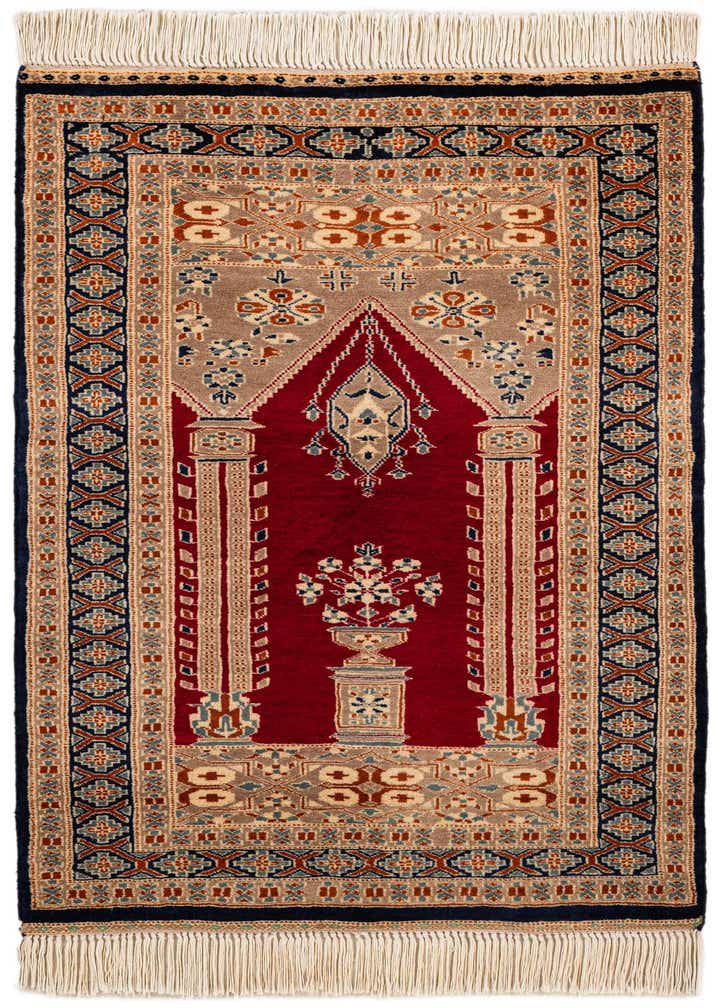 2' 8 x 4' Hand Knotted Bokhara Oriental Wool Rug