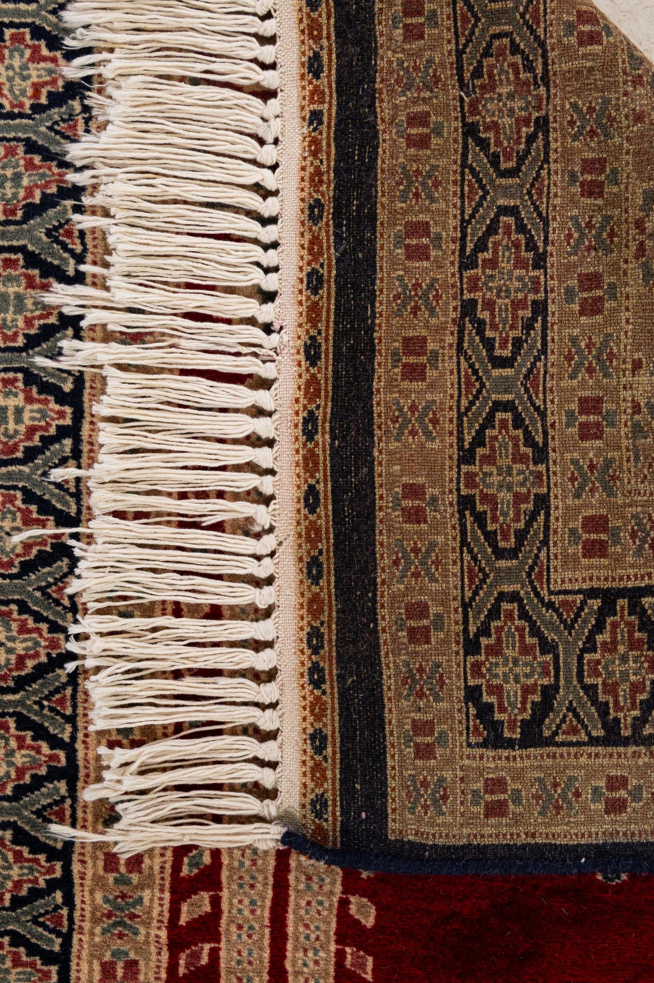 2' 8 x 4' 3 Hand Knotted Bokhara Oriental Wool Rug