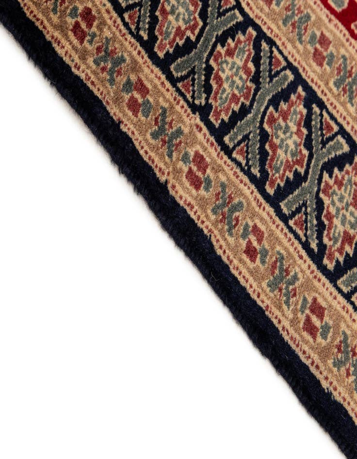 Detail image of 2' 8 x 4' 3  Hand Knotted Bokhara Oriental Wool Rug