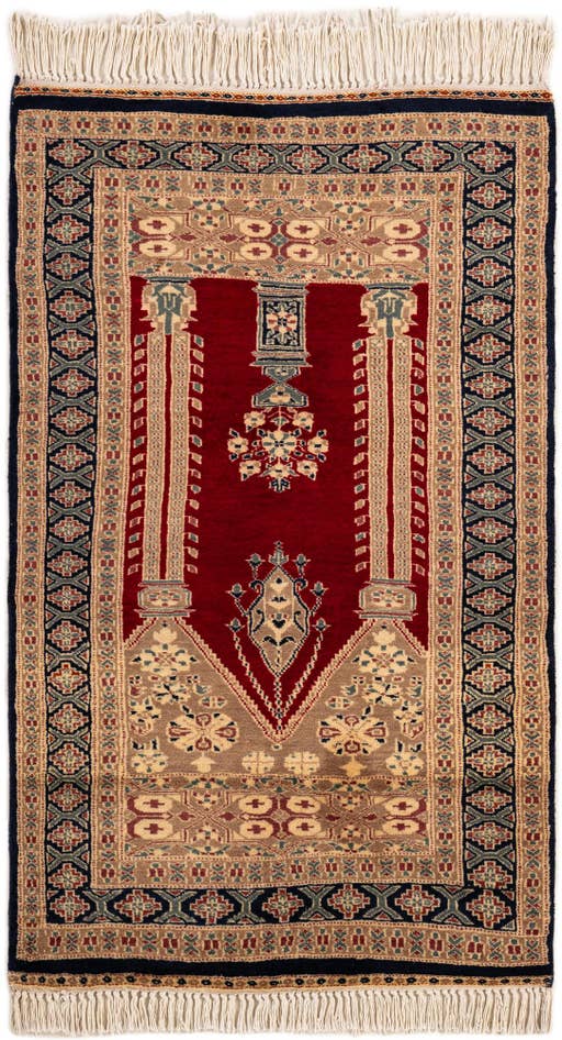 Detail image of 2' 8 x 4' 3 Hand Knotted Bokhara Oriental Wool Rug
