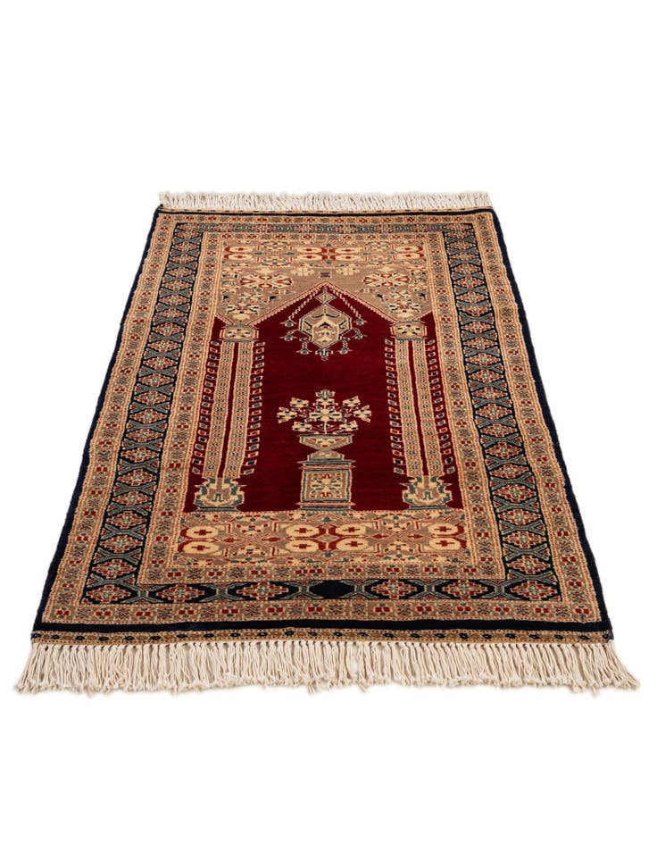 Detail image of 2' 8 x 4' 6 Hand Knotted Bokhara Oriental Wool Rug