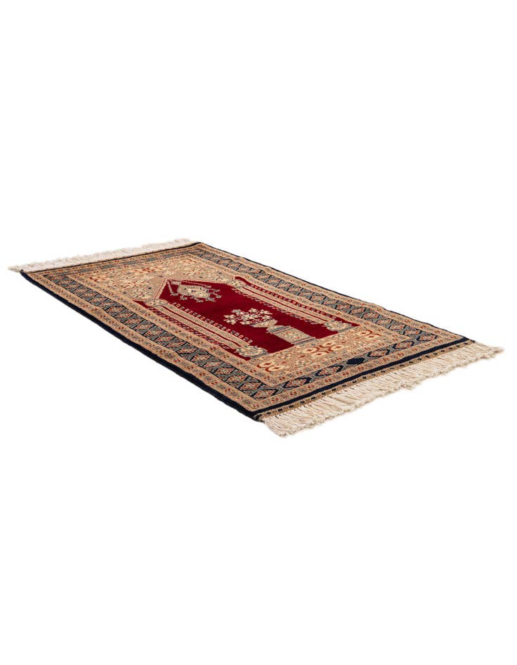 Detail image of 2' 8 x 4' 6 Hand Knotted Bokhara Oriental Wool Rug