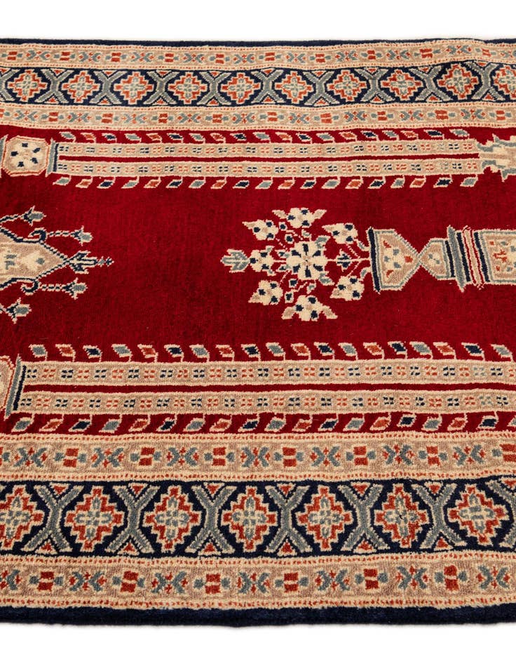 Detail image of 2' 8 x 4' 6  Hand Knotted Bokhara Oriental Wool Rug