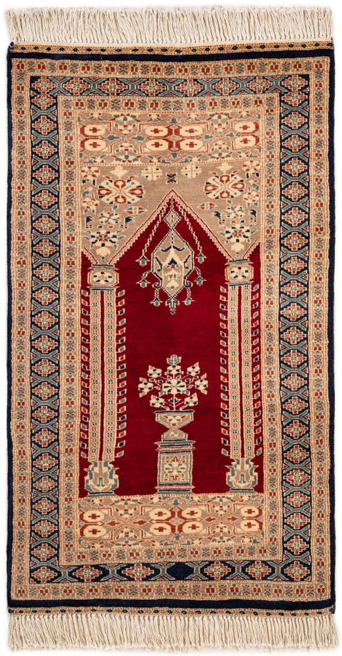 Detail image of 2' 8 x 4' 6 Hand Knotted Bokhara Oriental Wool Rug
