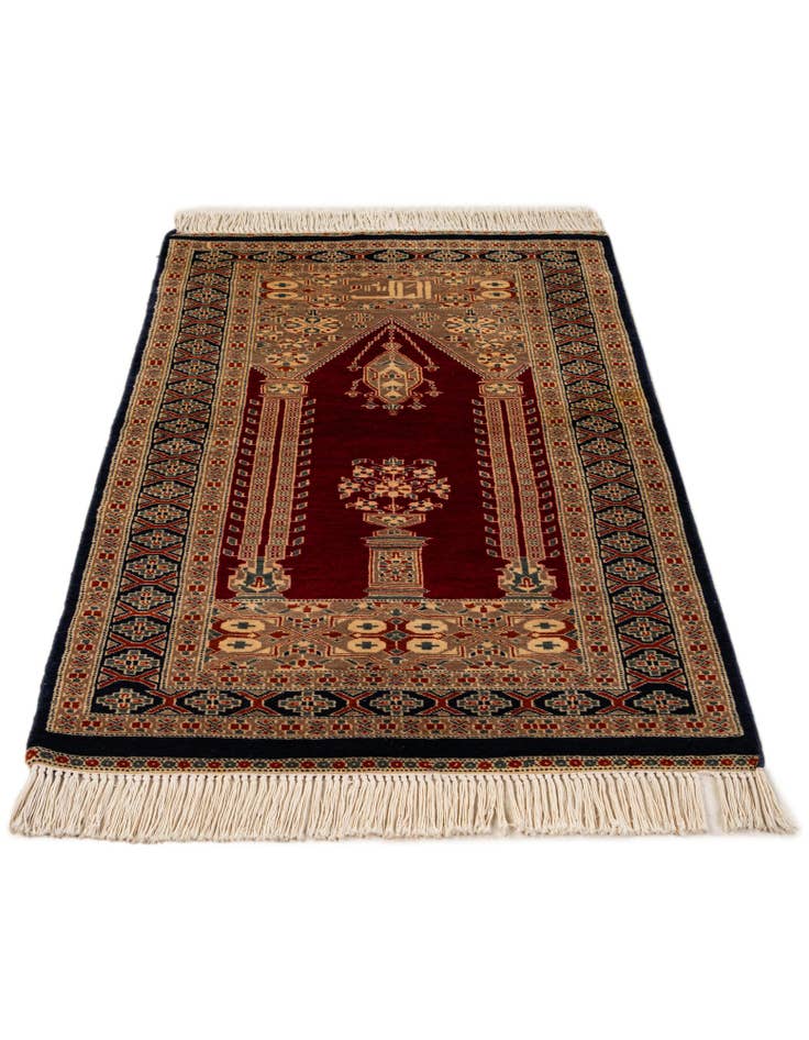 Detail image of 2' 7 x 4' 4  Hand Knotted Bokhara Oriental Wool Rug