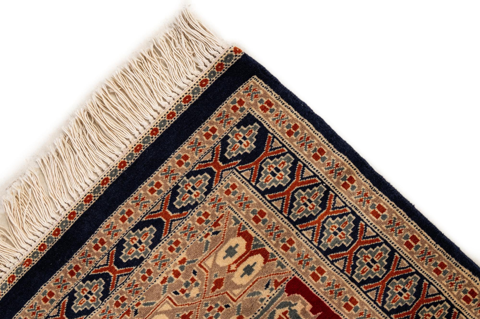 2' 7 x 4' 4 Hand Knotted Bokhara Oriental Wool Rug