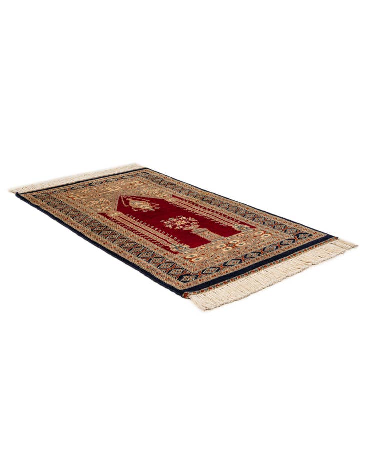 Detail image of 2' 7 x 4' 4  Hand Knotted Bokhara Oriental Wool Rug