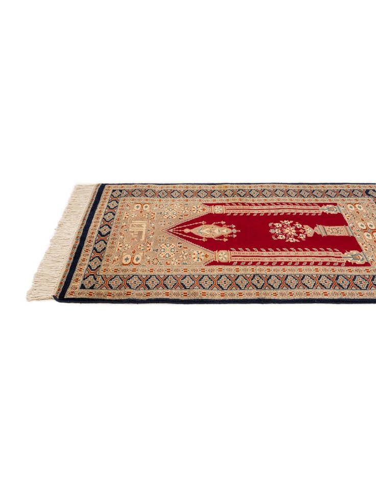 Detail image of 2' 7 x 4' 4  Hand Knotted Bokhara Oriental Wool Rug