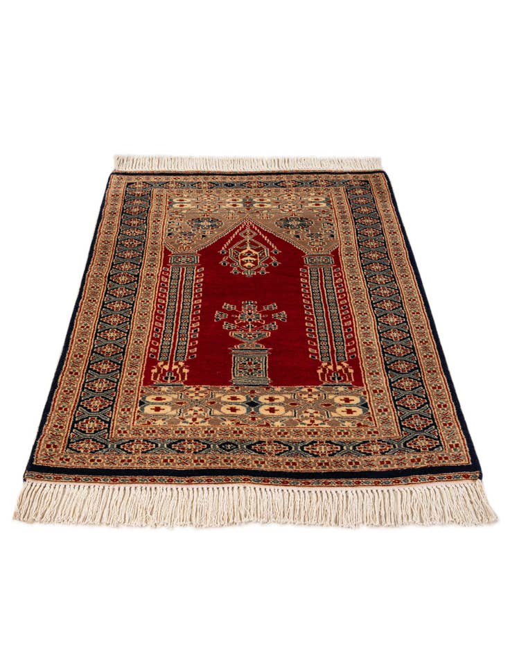 Detail image of 2' 9 x 4' 1 Hand Knotted Bokhara Oriental Wool Rug