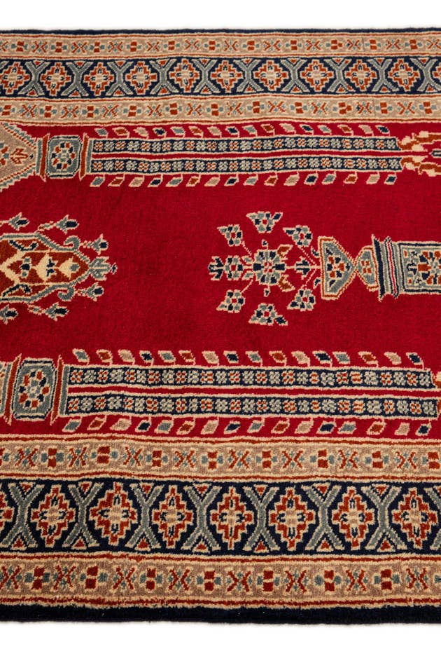 Detail image of 2' 9 x 4' 1 Hand Knotted Bokhara Oriental Wool Rug