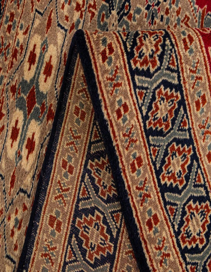 Detail image of 2' 9 x 4' 1  Hand Knotted Bokhara Oriental Wool Rug