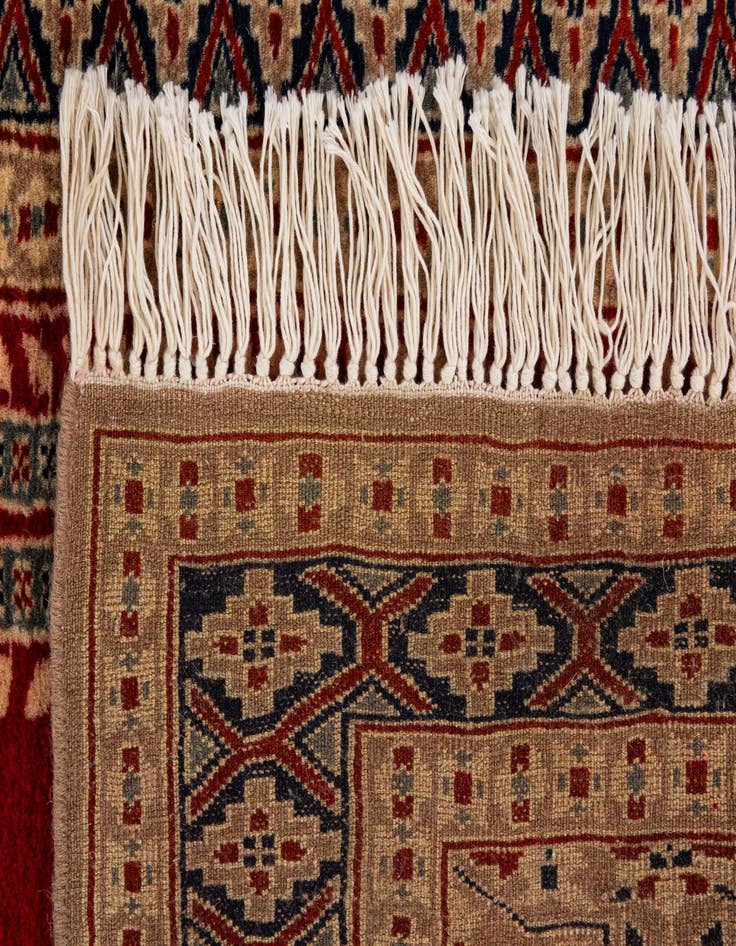 Detail image of 2' 8 x 3' 11  Hand Knotted Bokhara Oriental Wool Rug