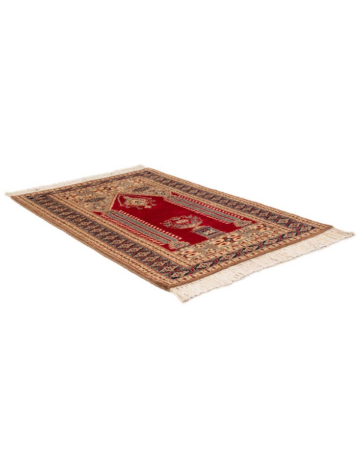 Detail image of 2' 8 x 3' 11 Hand Knotted Bokhara Oriental Wool Rug