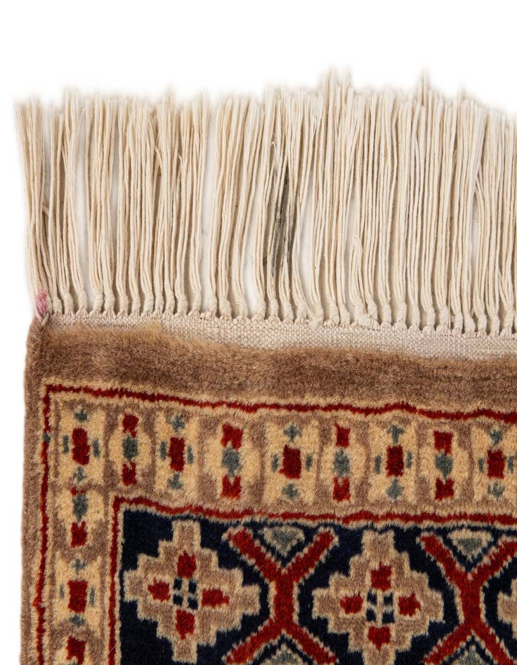 Detail image of 2' 8 x 3' 11  Hand Knotted Bokhara Oriental Wool Rug