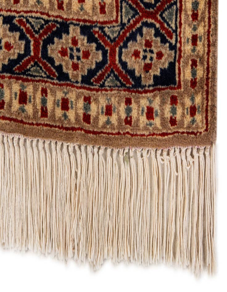 Detail image of 2' 8 x 3' 11  Hand Knotted Bokhara Oriental Wool Rug