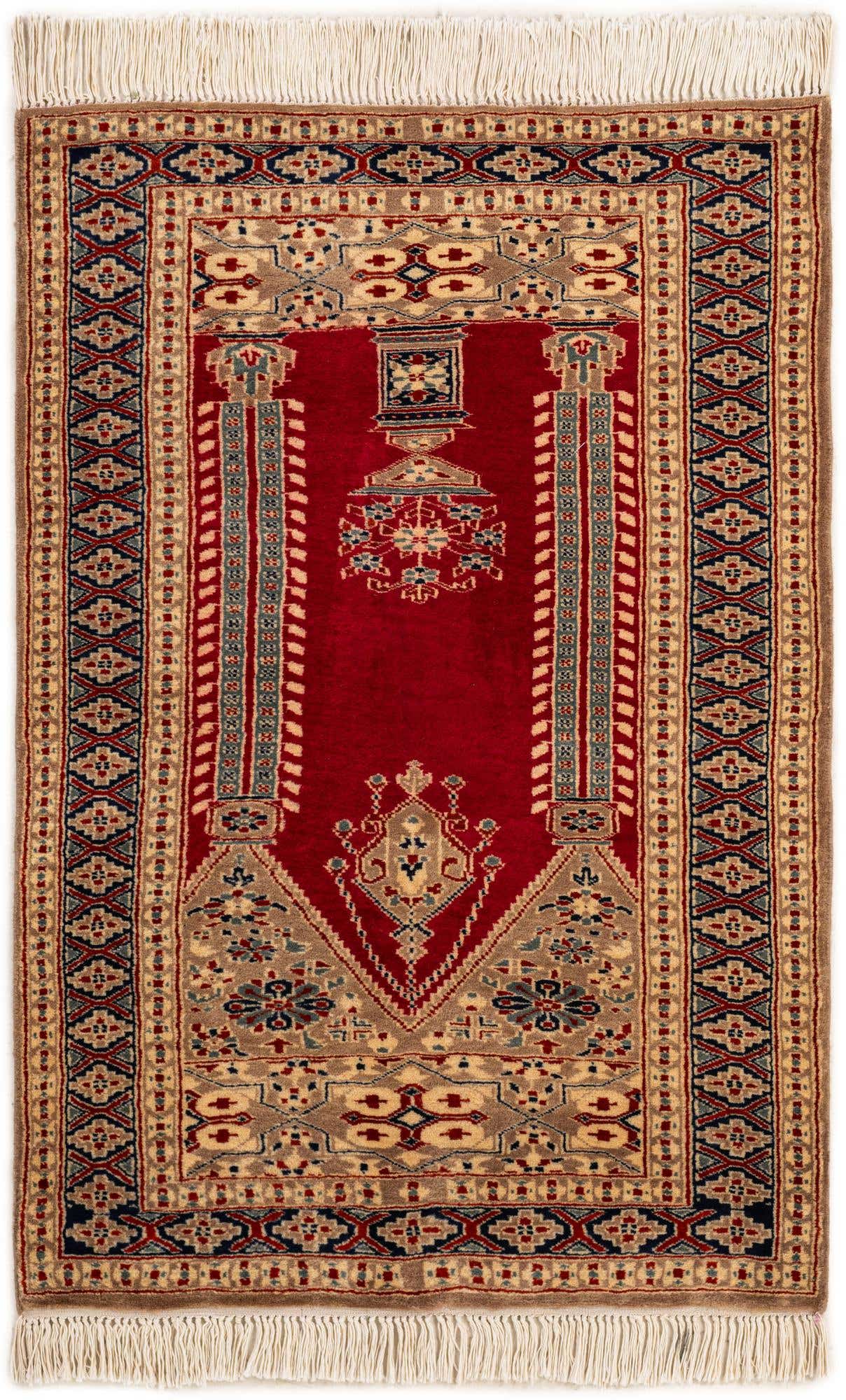 2' 8 x 3' 11 Hand Knotted Bokhara Oriental Wool Rug