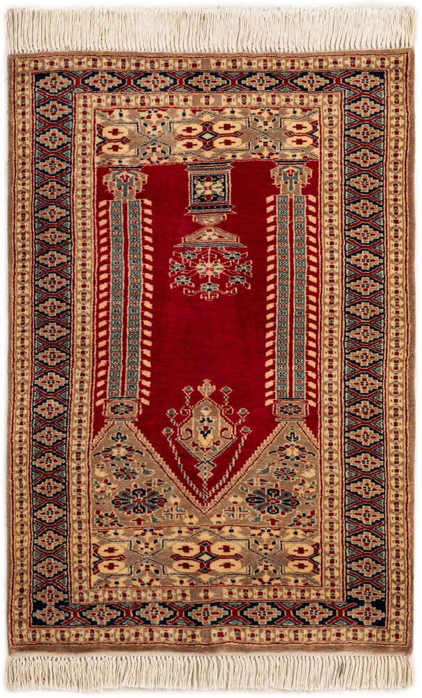 2' 8 x 3' 11 Hand Knotted Bokhara Oriental Wool Rug