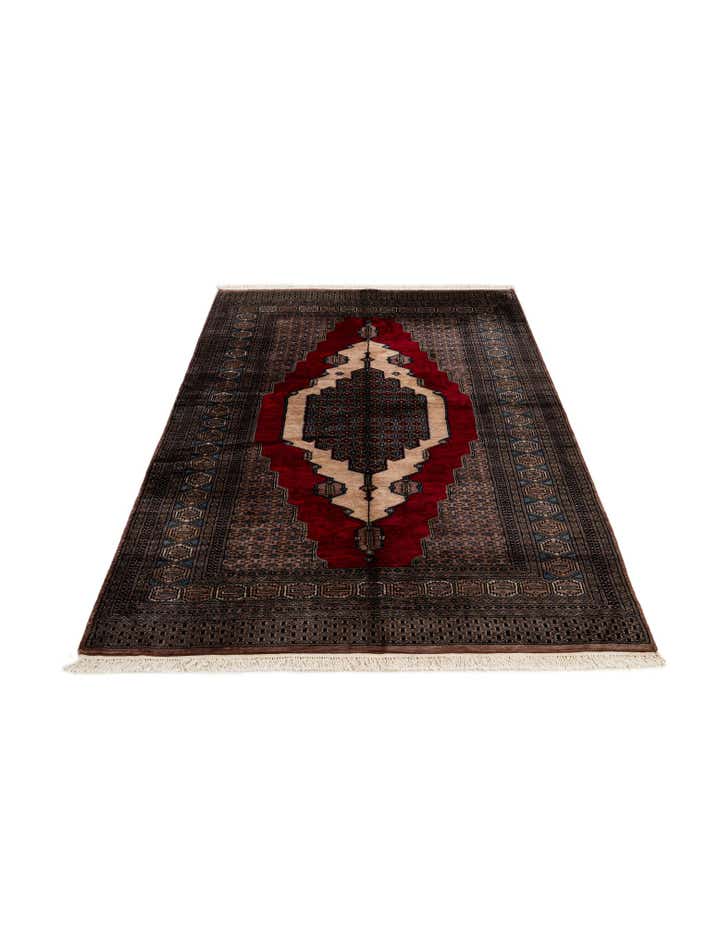 5' 2 x 7' 11 Hand Knotted Bokhara Oriental Wool Rug
