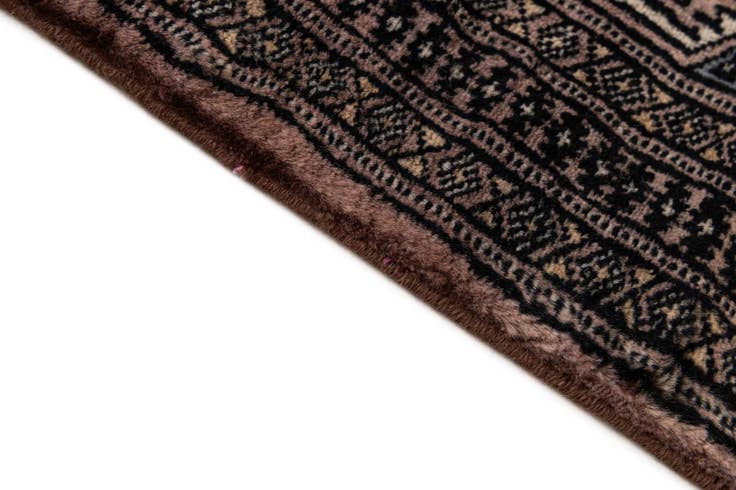Detail image of 5' 2 x 7' 11 Hand Knotted Bokhara Oriental Wool Rug