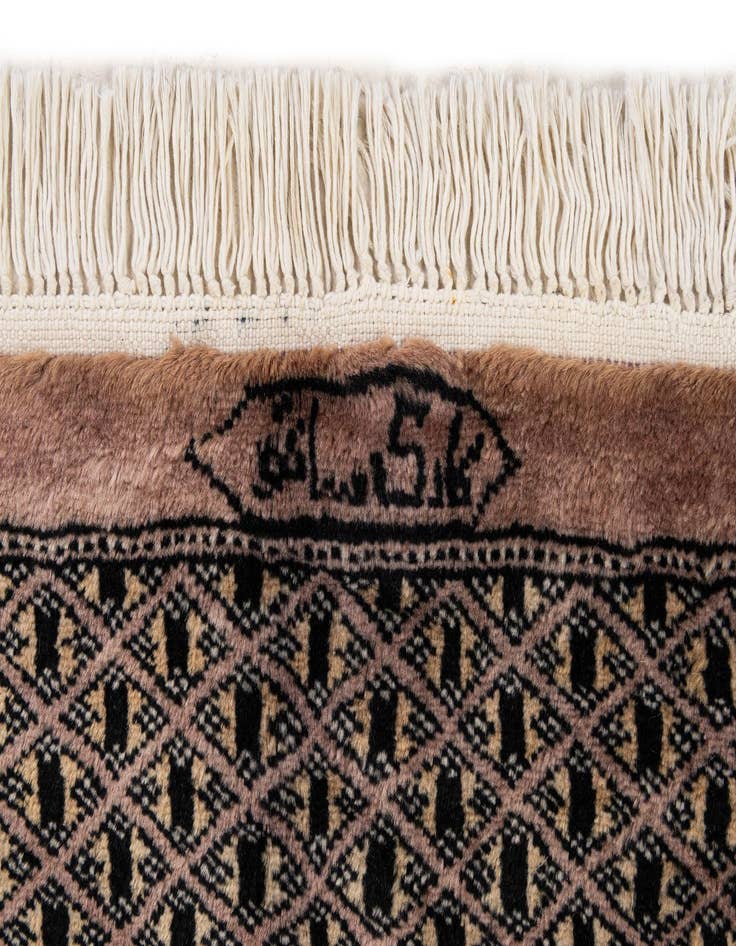 Detail image of 5' 2 x 7' 11  Hand Knotted Bokhara Oriental Wool Rug